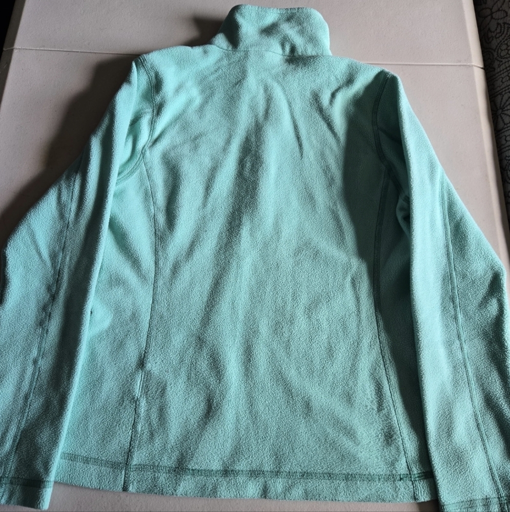 Patagonia Women's Micro D 1/4 Zip Fleece Size xsmall Teal Color - Picture 3 of 5